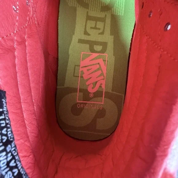 Vans x Concepts OG Sk8-Hi Red Mohair Flame Scarlet Checkerboard Men 8.5 Women 10 - Picture 10 of 15